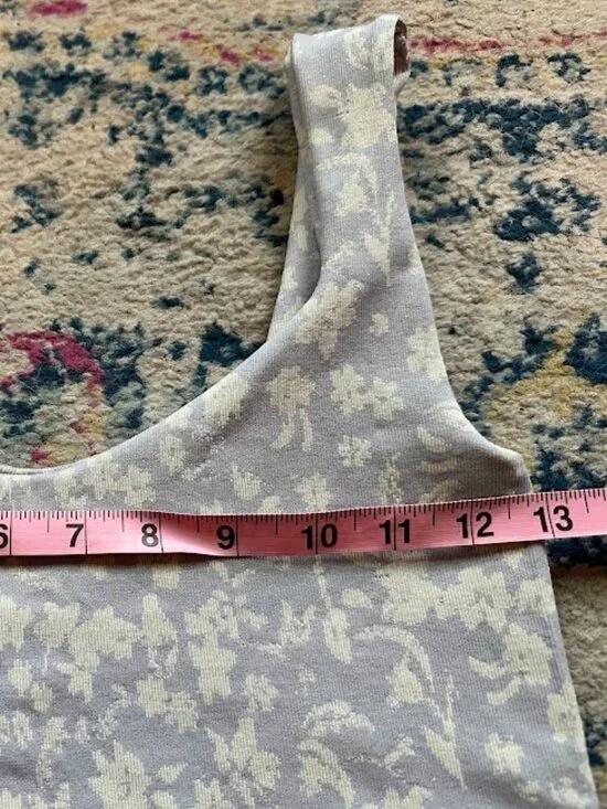 Intimately Free People Clean Lines Lavender Floral Boho Thong Bodysuit - Medium - Picture 5 of 9